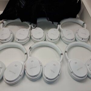 1X MPOW X4.0 White Wireless Noise Cancelling Wireless Headphones w Bag